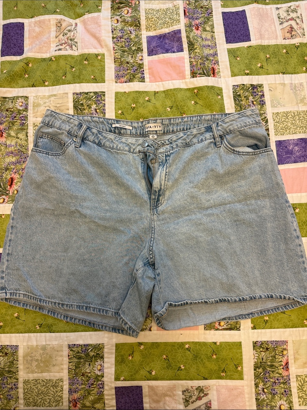 Ava & Viv Light Blue Denim Jean Shorts